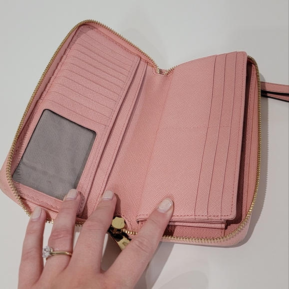 Michael Kors Pink Zipper Wallet - Picture 3 of 7
